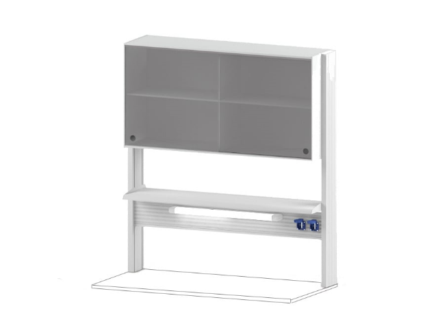 Стойка с шкафами-полками СОВЛАБ Mod. 1200 ТСПШ-60