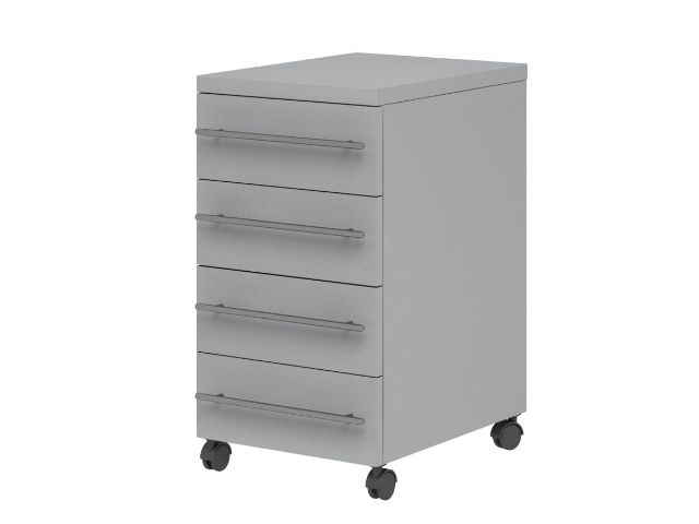 Тумба подкатная металлическая СОВЛАБ Mod. 400-4-ТЯМв