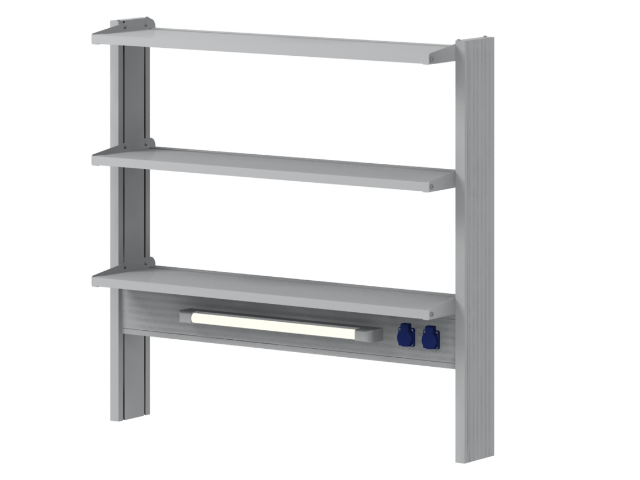 Стеллаж для пристенных столов СОВЛАБ Mod. 1200 ТСПв