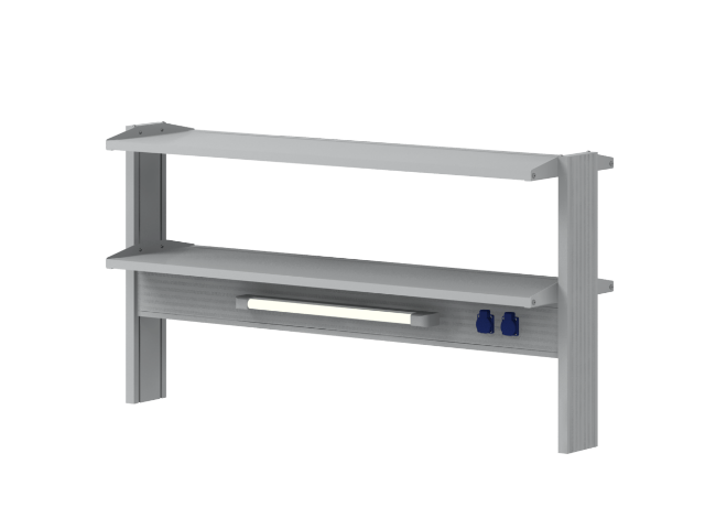 Стеллаж для островных столов СОВЛАБ Mod. 1500 ТСОн