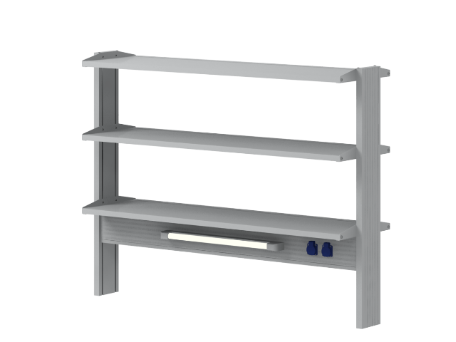 Стеллаж для островных столов СОВЛАБ Mod. 1500 ТСОв