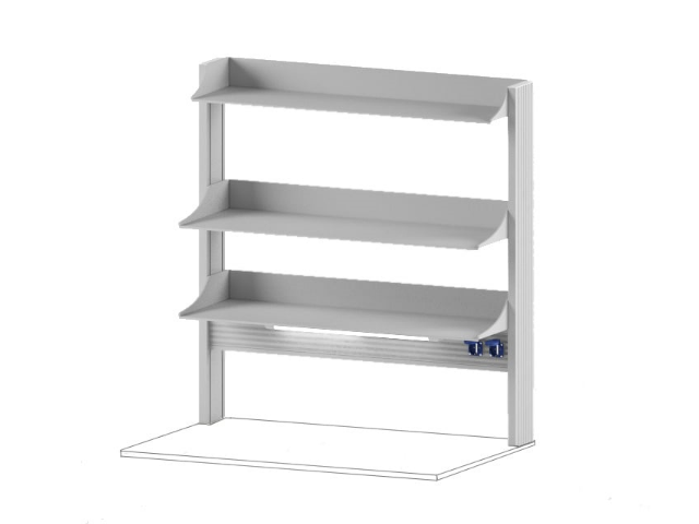 Стойка с металлическими полками СОВЛАБ Mod. 1500 ТСПРв