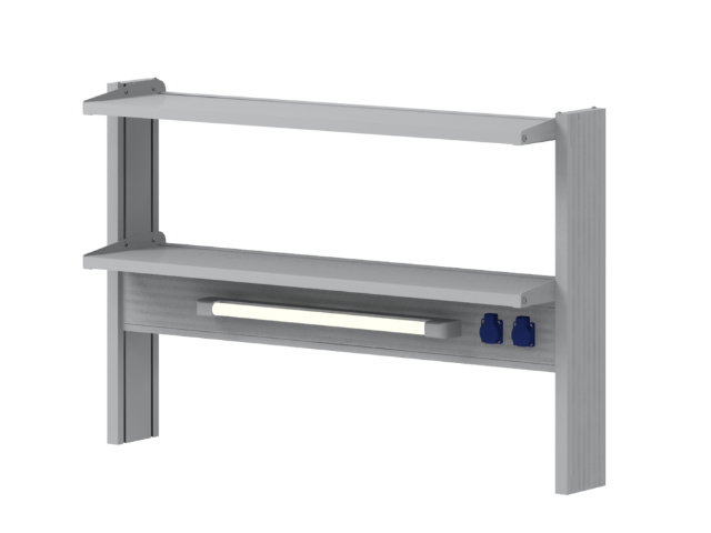 Стеллаж для пристенных столов СОВЛАБ Mod. 1200 ТСПн