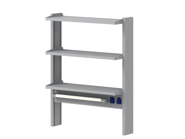 Стеллаж для пристенных столов СОВЛАБ Mod. 900 ТСПв