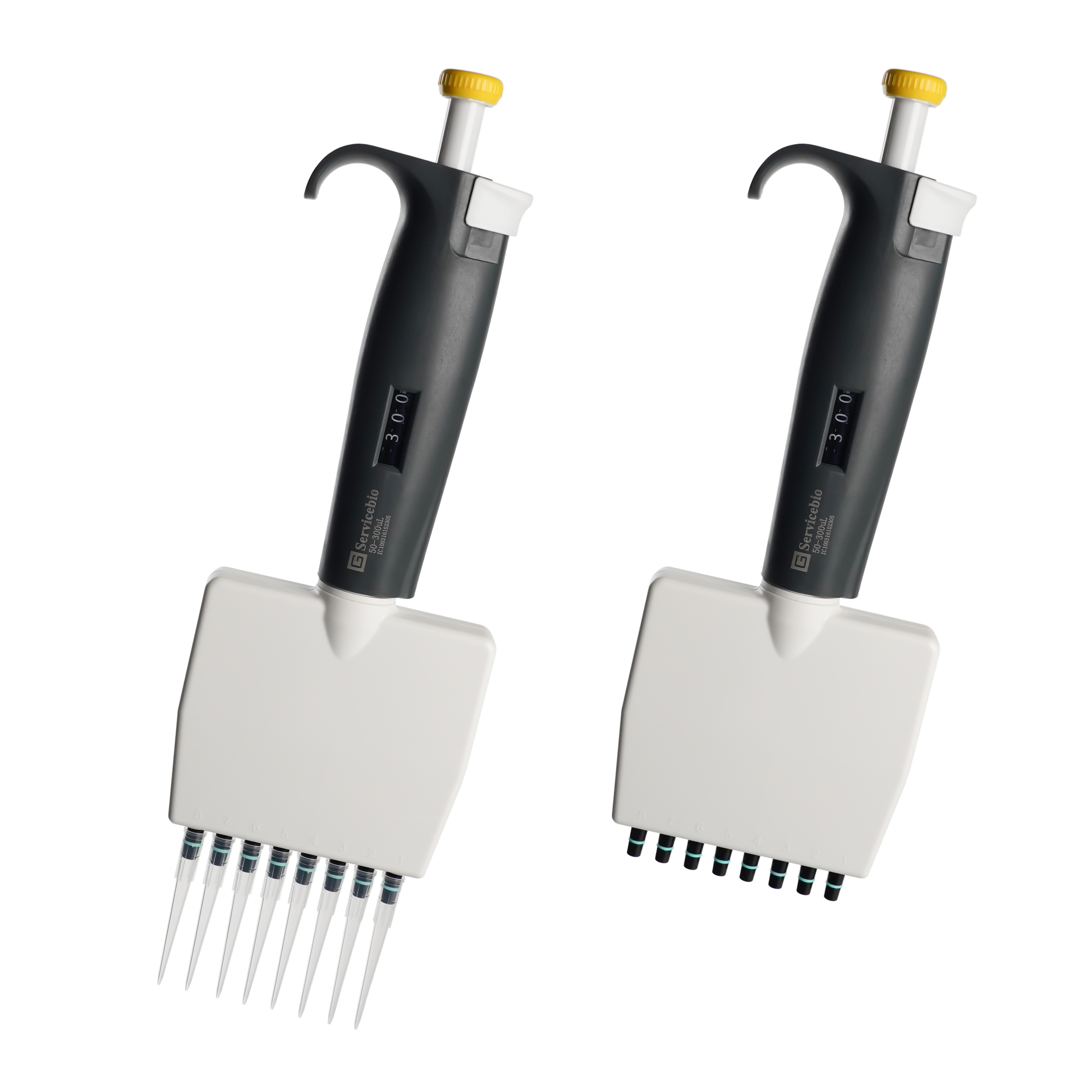 Многоканальная пипетка Servicebio, 50–300 мкл, SPIP-B300 (8 каналов)