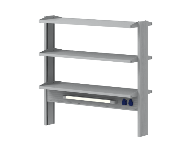 Стеллаж для островных столов СОВЛАБ Mod. 1200 ТСОв
