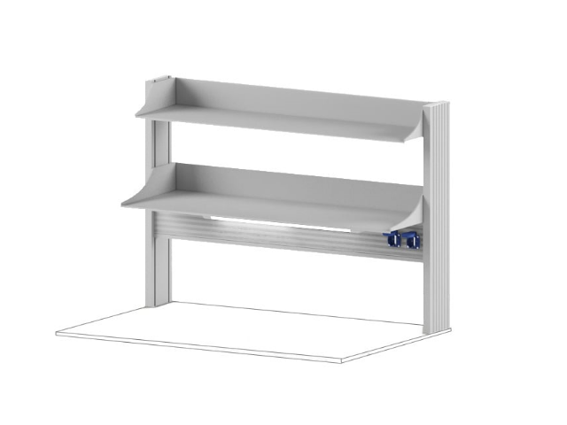 Стойка с металлическими полками СОВЛАБ Mod. 1800 ТСПРн