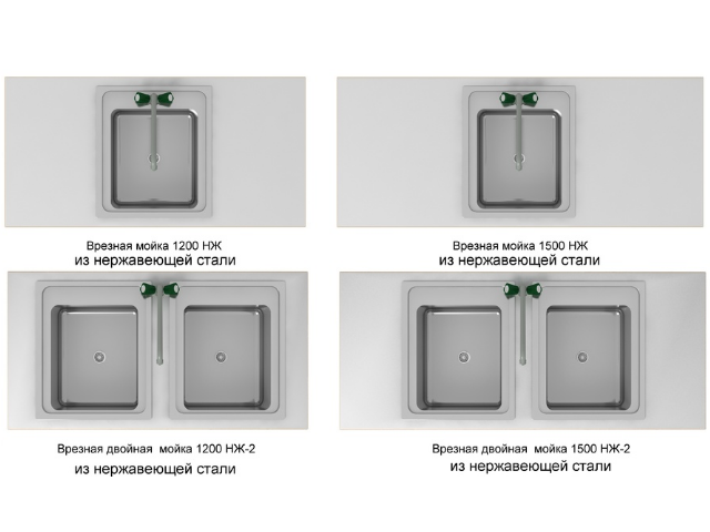 Мойка торцевая 1400 одинарная СОВЛАБ ECO 34140(_)