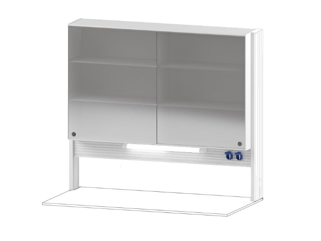 Стойка с шкафами-полками СОВЛАБ Mod. 1800 ТСПШ-60