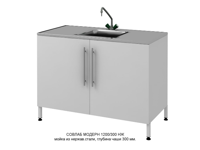 Мойка накладная из нержавеющей стали с чашей 300 мм СОВЛАБ Mod. (__) НЖ