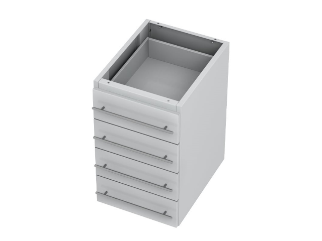 Тумба подвесная металлическая СОВЛАБ Mod. 400-4-ТЯМв