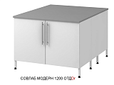 Стол островной на опорных трубах СОВЛАБ Mod. 1200 ОТД(__)